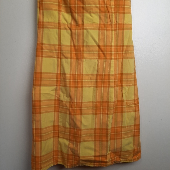 Arizona Jean Co yellow plaid dress - Picture 4 of 10